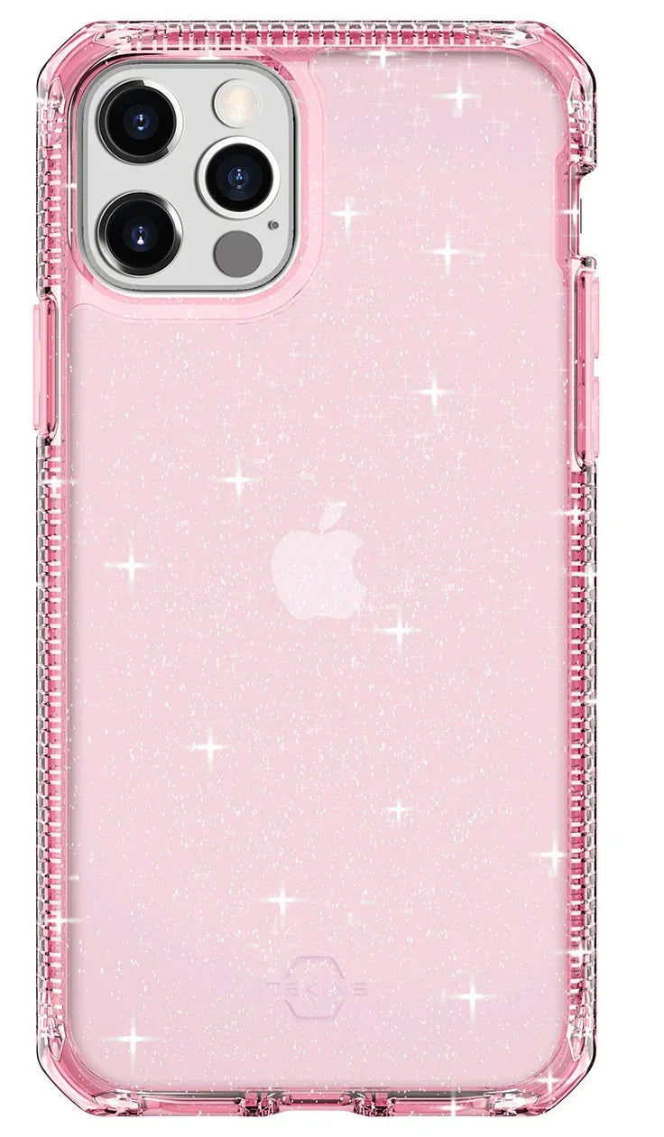 Itskins Hybrid Spark iPhone 12 & 12 Pro Case - Pink - Tashqila Itskins Hybrid Spark iPhone 12 & 12 Pro Case - Pink - Tashqila